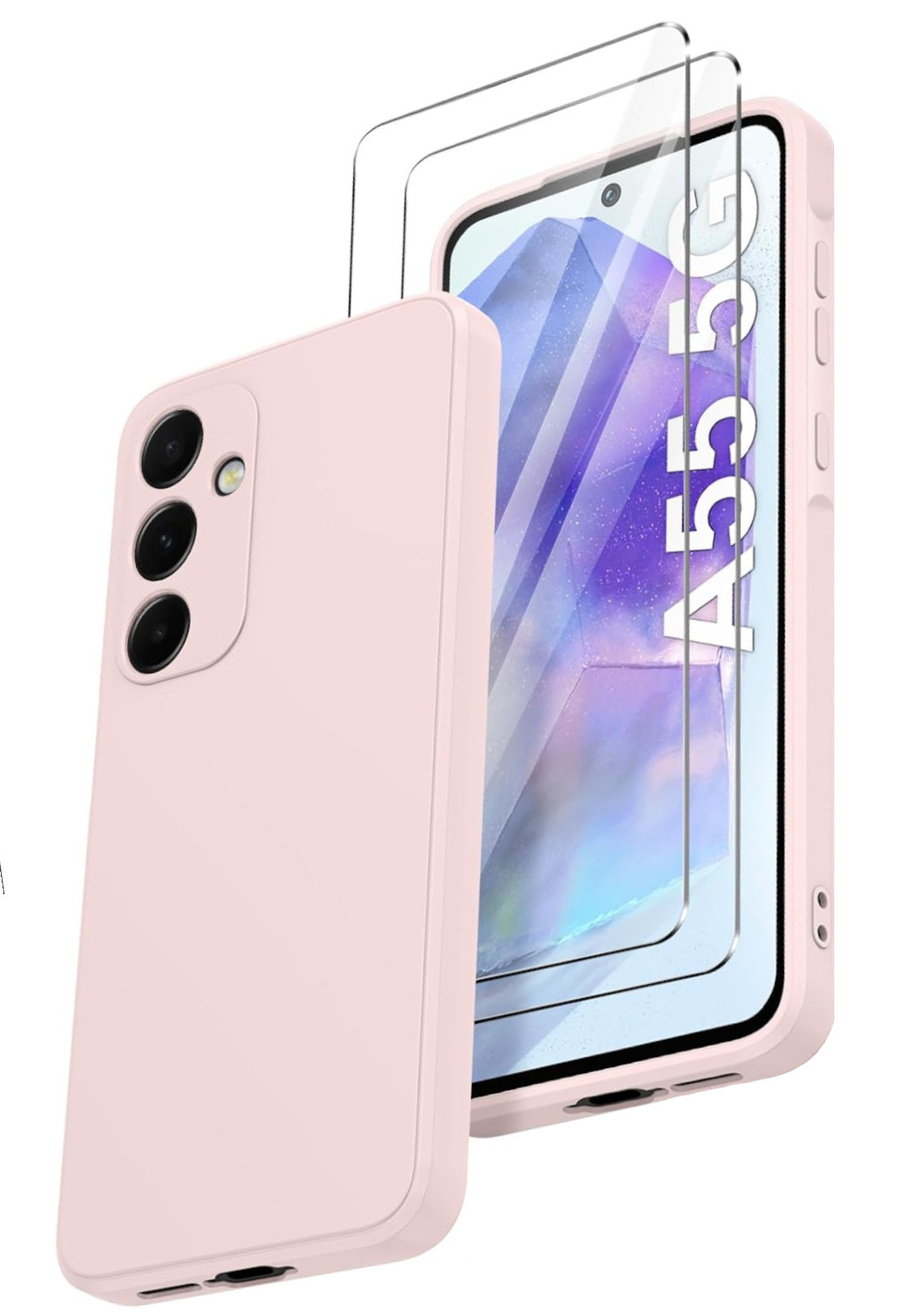 coque-silicone-rose-protection-ecran-x2-pour-samsung-galaxy-a55-little-boutik