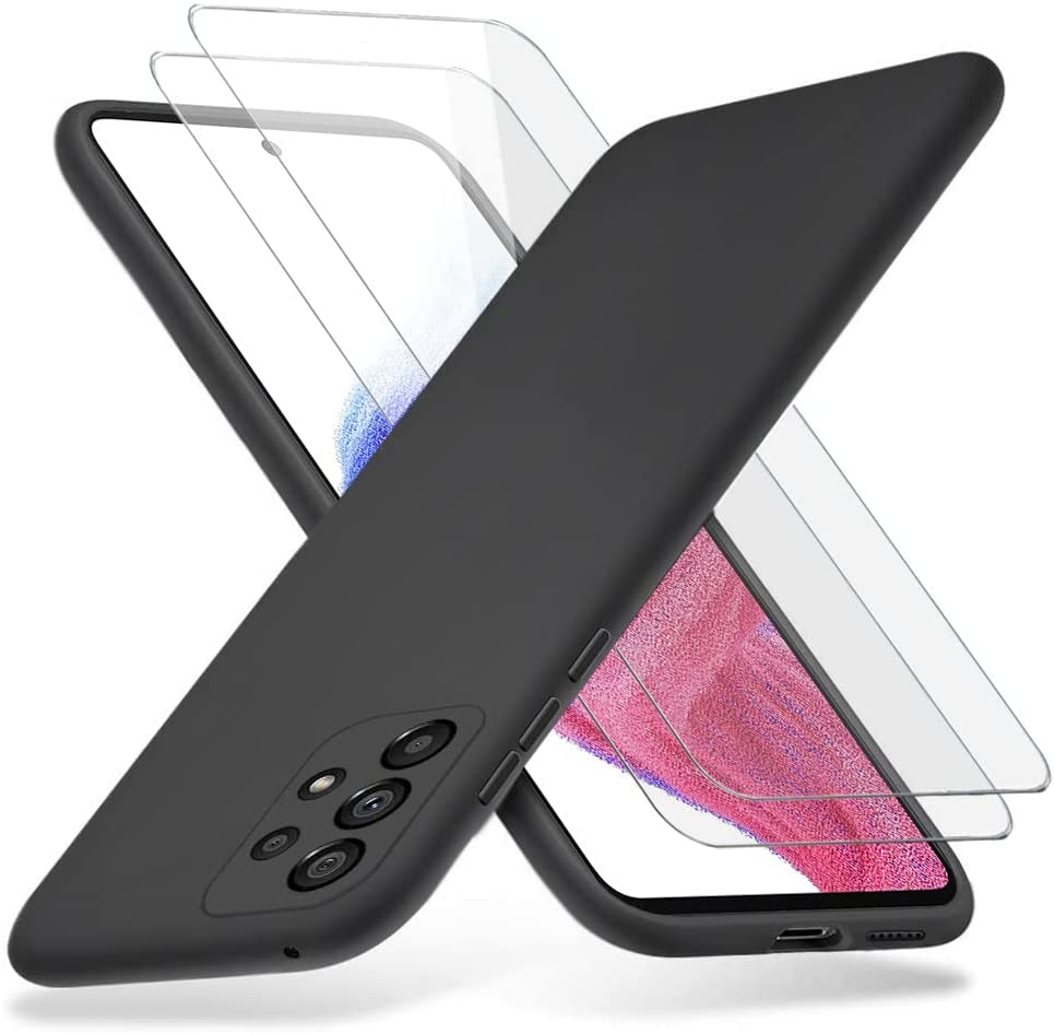 coque-noire-verre-trempe-x2-pour-samsung-a53