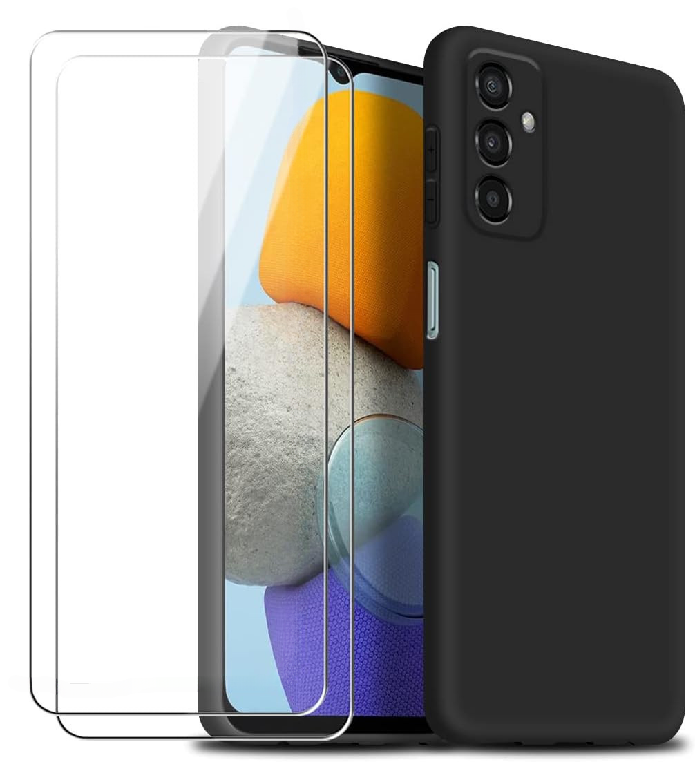 coque-noir-verre-trempe-x2-samsung-m23-5g-m13-4g-little-boutik