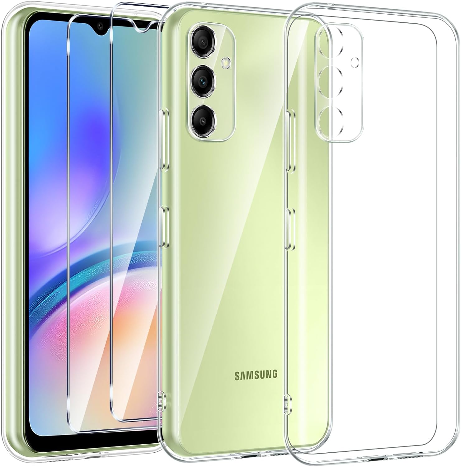 coque-silicone-transparente-2x-verres-trempes-pour-samsung-a05s-little-boutik