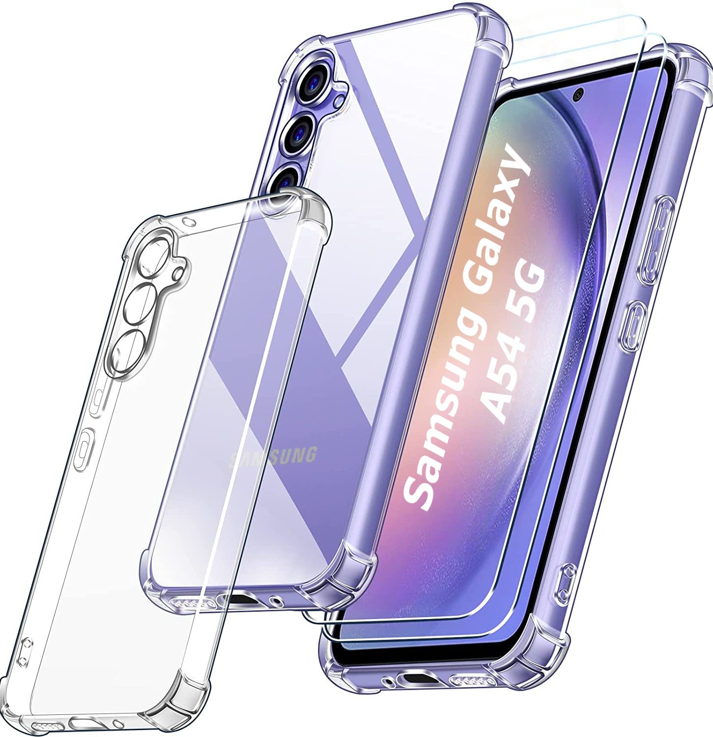 coque-silicone-4-coins-renforces-verres-trempes-x2-samsung-a54-little-boutik