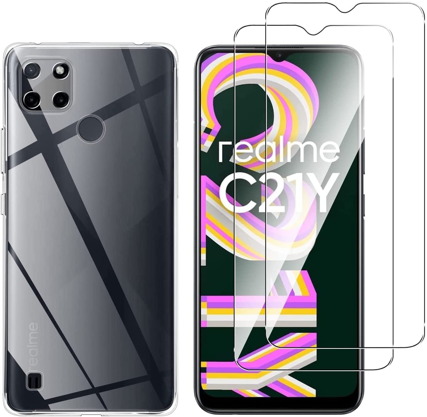 realme-c25y-c21y-coque-silicone-transparente-glass-x2