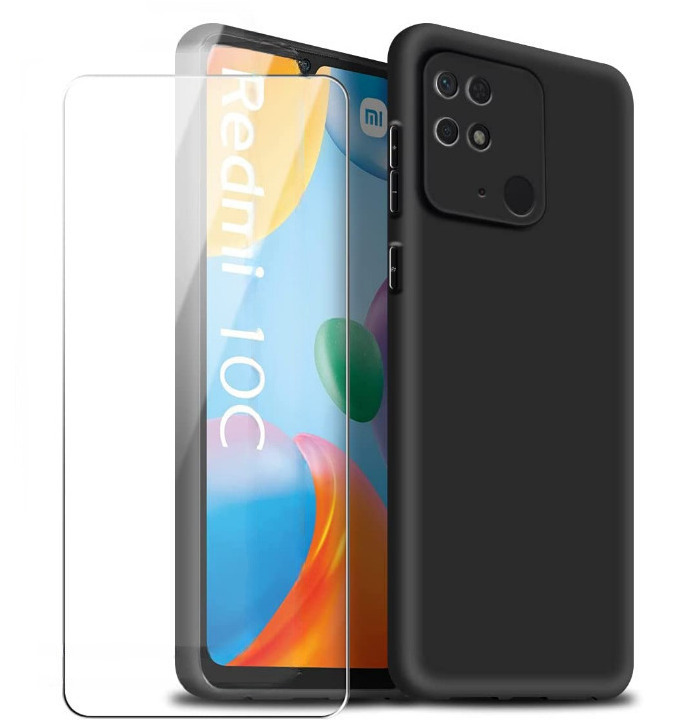 redmi-10c-black-case-verre