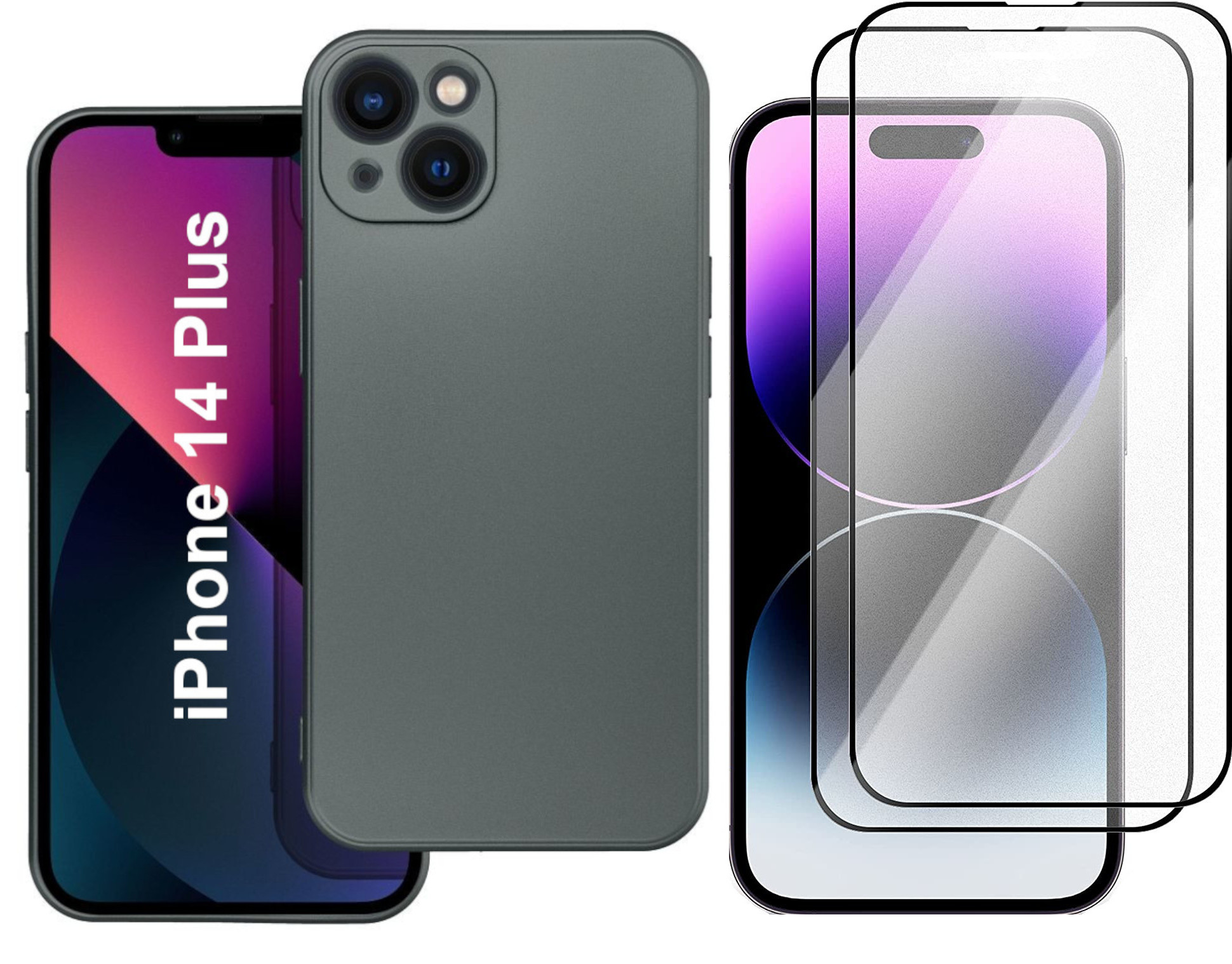 coque-metalique-argent-glass-x2-iphone-14-plus