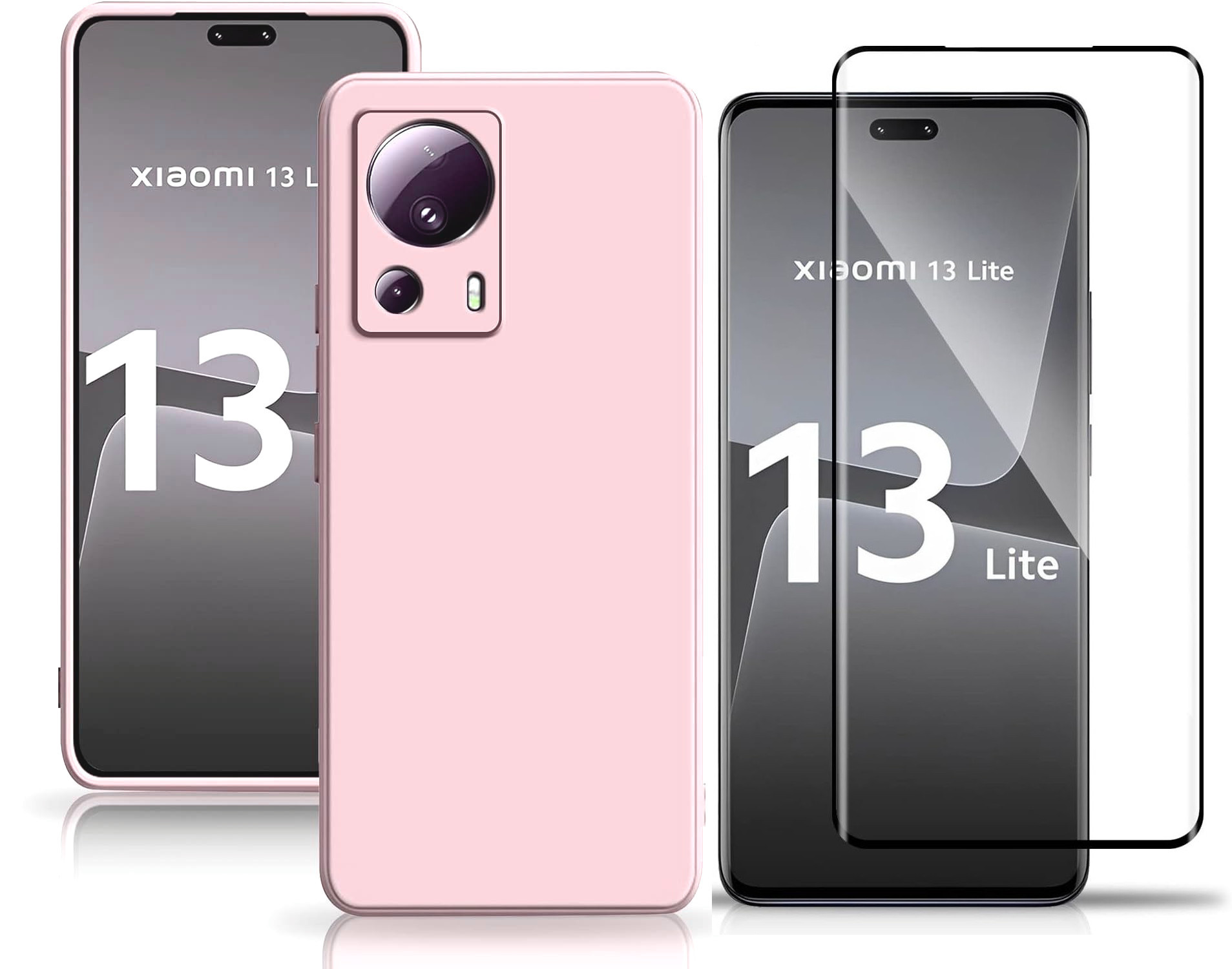 coque-silicone-rose-verre-trempe-xiaomi-13-lite-5g-little-boutik