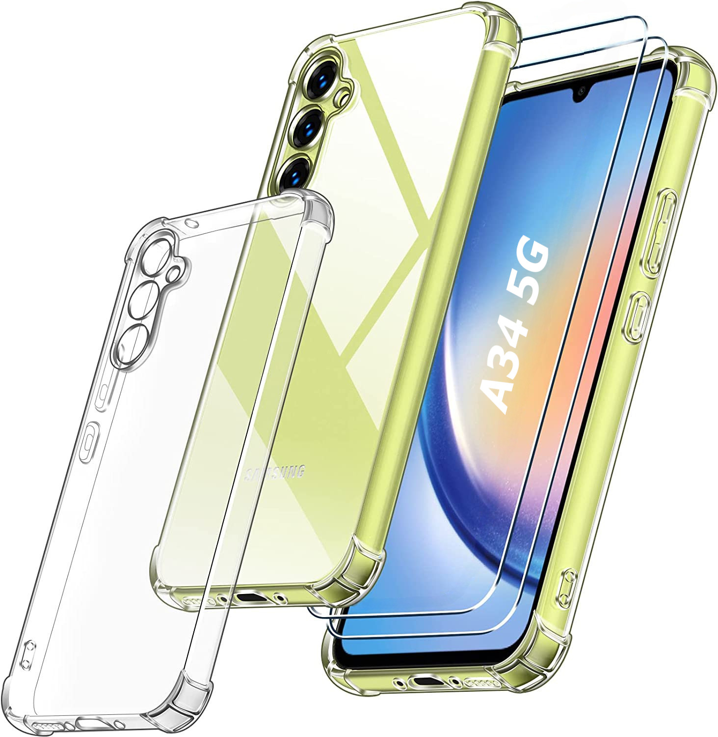 coque-silicone-4-coins-renforces-glass-x2-samsung-a34-little-boutik