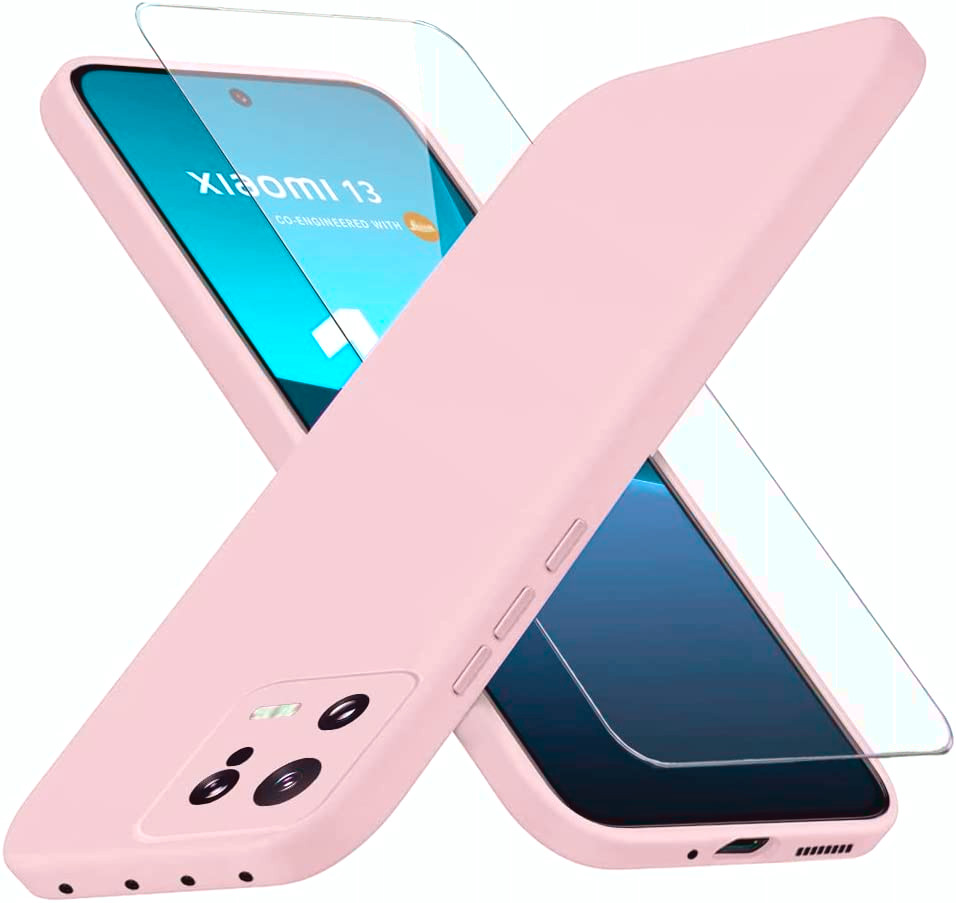 xiaomi-13-coque-rose-protection-ecran-little-boutik