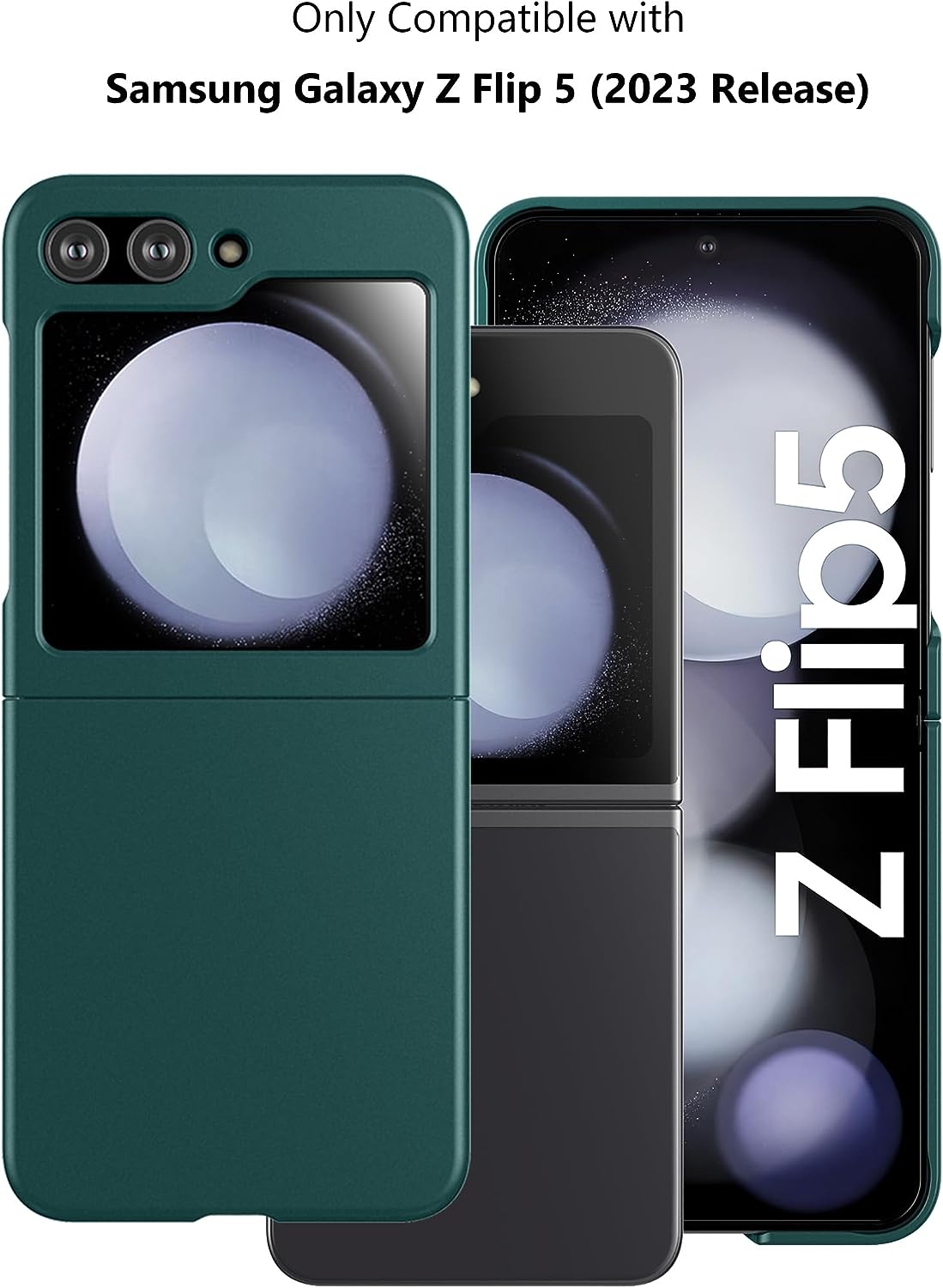 case-silicon-vert-samsung-z-flip-5-little-boutik