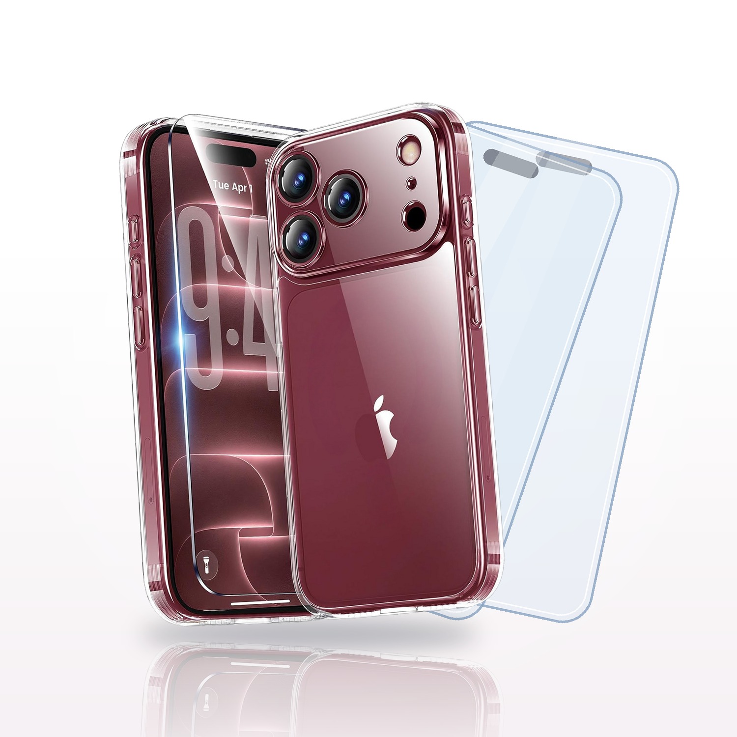 Coque transparente et 2 verres trempés pour iPhone 18 Pro Max Little Boutik