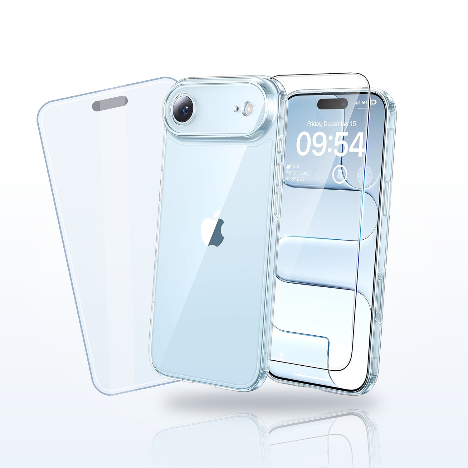 Coque transparente et 2 verres trempés pour iPhone 17 Air Little Boutik