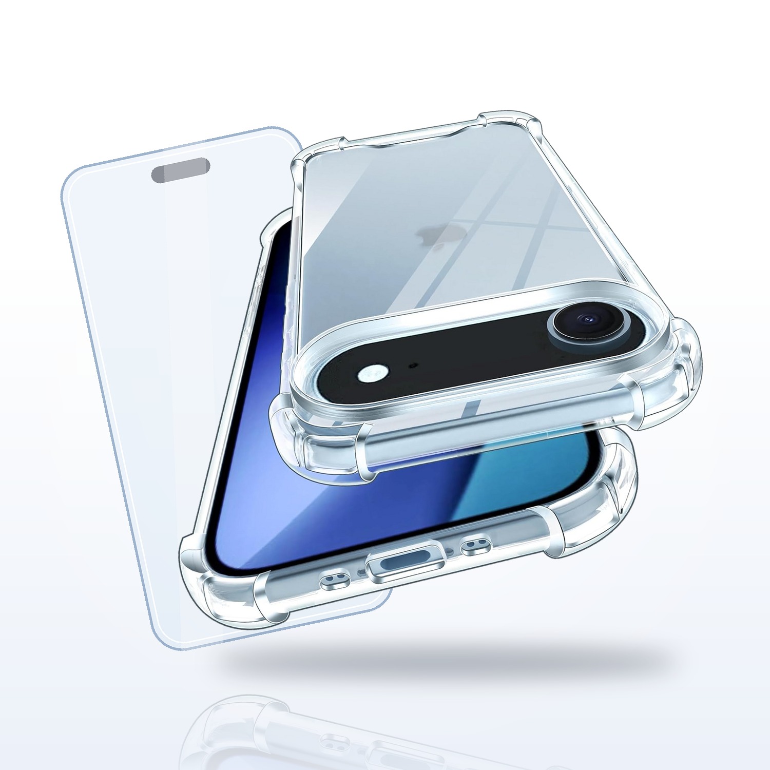 Coque antichoc transparente et verre trempé pour iPhone 17 Air Little Boutik