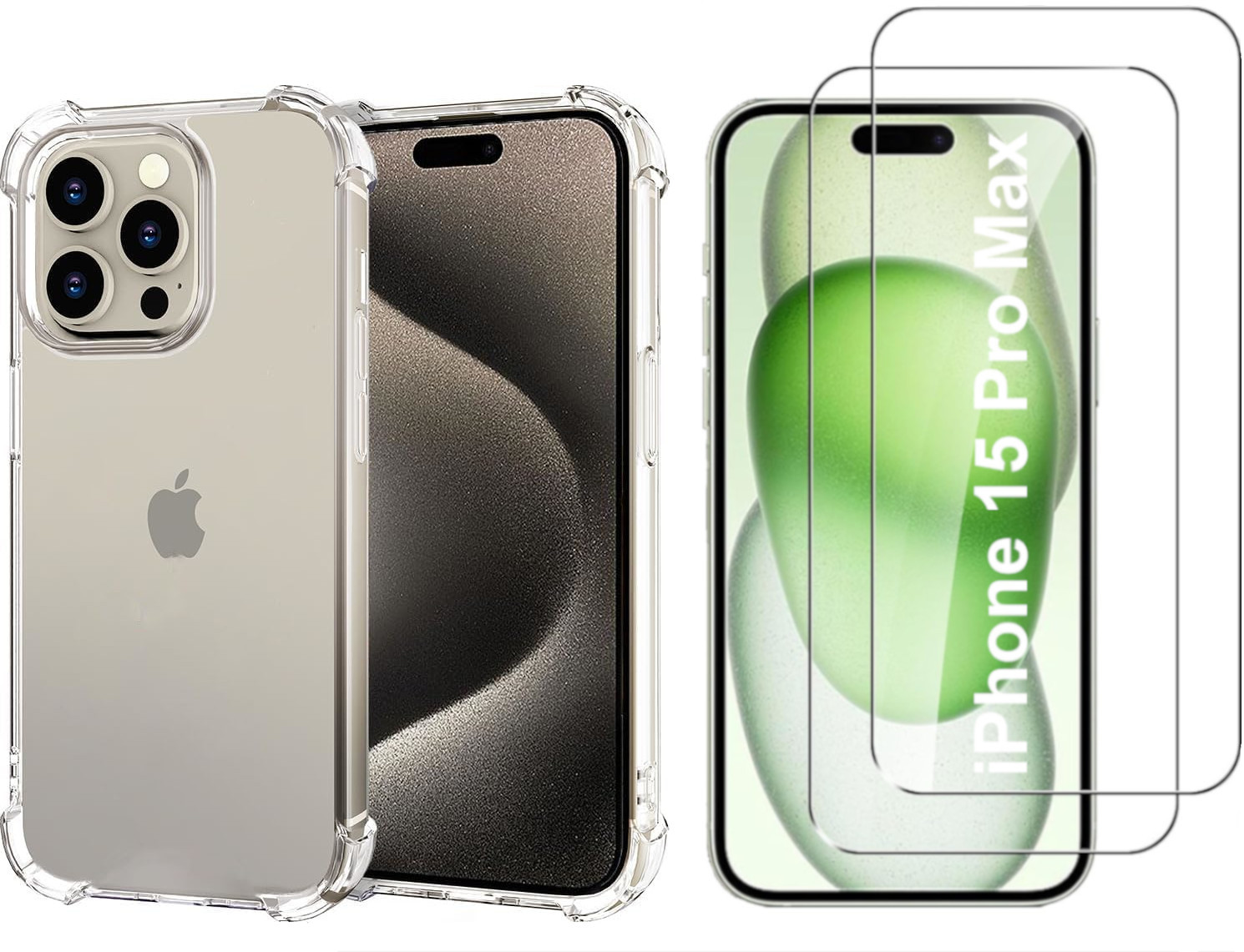 Coque Silicone Pour iPhone 15 Pro Max Couleur Vert Avec Anneau Support + Verre  Trempe Protection Ecran Little Boutik® - Apple/iPhone 15 Pro Max -  little-boutik