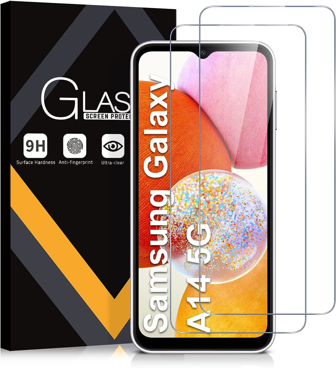 Verre Trempé pour Samsung Galaxy A13 5G [Pack 2] Film Vitre
