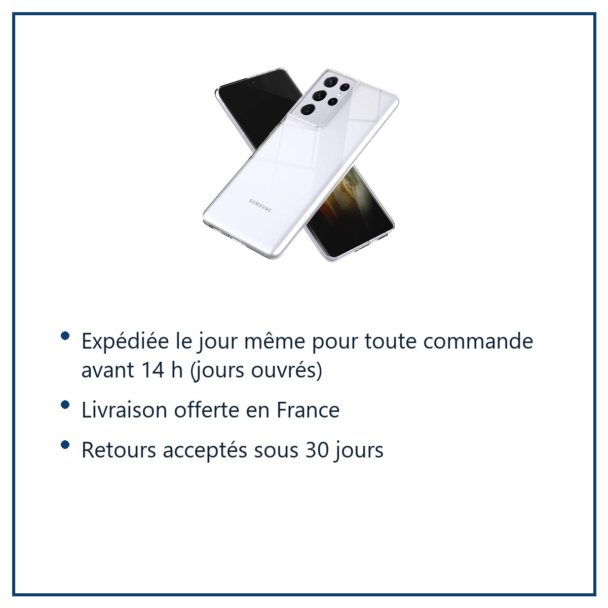 Expédition le jour même, livraison offerte, retours sous 30 jours – Coque Silicone Transparente Pour Samsung Galaxy S21 Ultra
