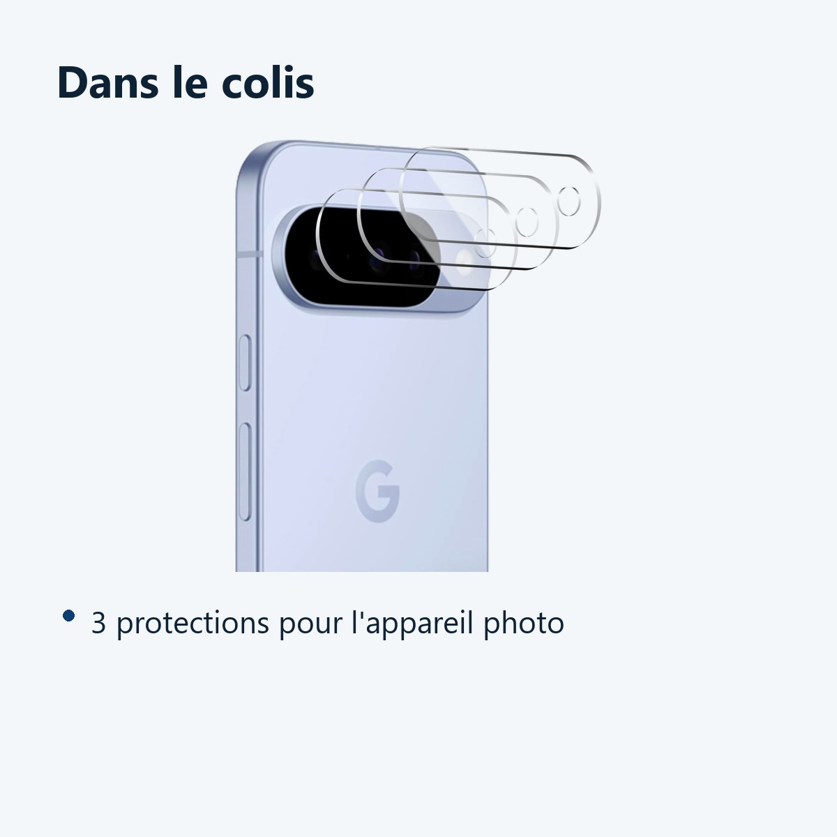 Contenu du colis – Verres Protection Camera Arriere X3 Pour Pixel 10