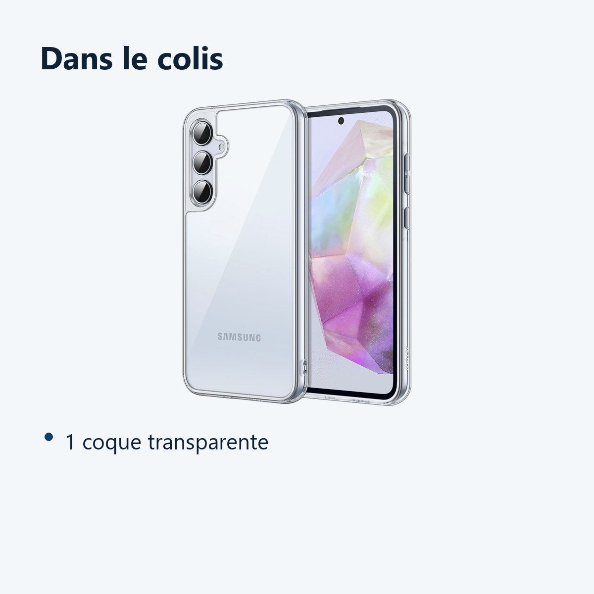 Contenu du colis – Coque Silicone Transparente Pour Samsung Galaxy A35 5G