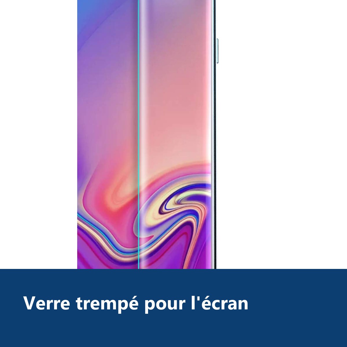 Vue de détail – Verre trempé Incurvé Samsung Galaxy S10 Plus Couverture Complète Protection Ecran Protecteur décran Ultra Ré
