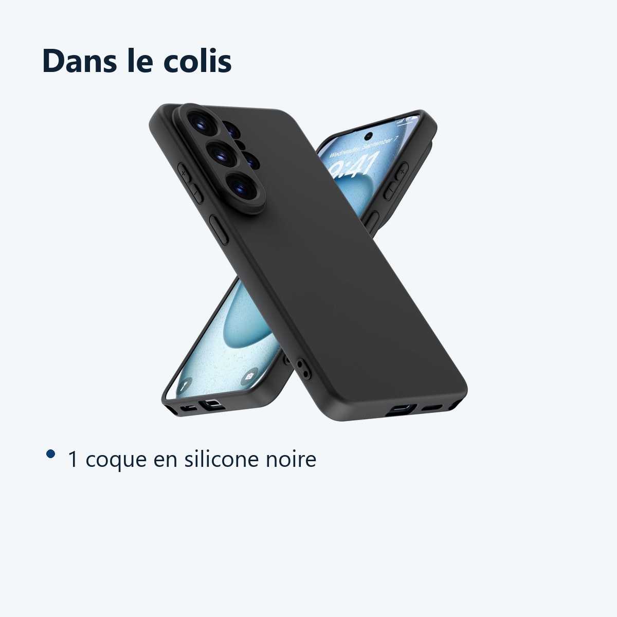 Contenu du colis – Coque Pour Samsung Galaxy S26 Ultra Silicone Noir