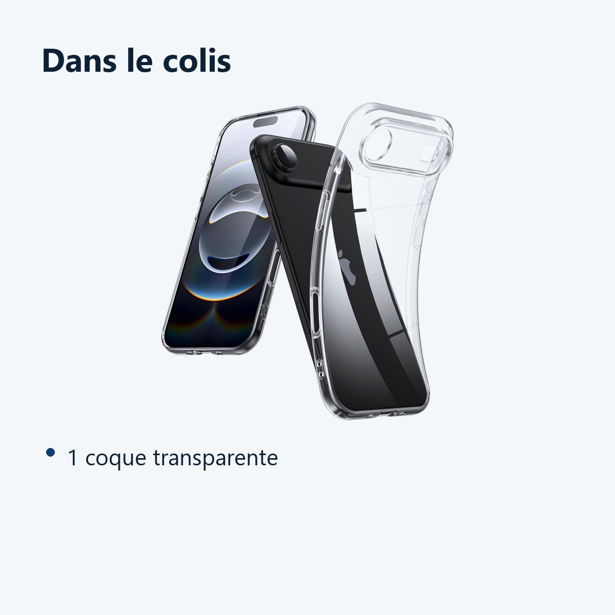Contenu du colis – Coque Silicone Transparente Pour iPhone 17 Air
