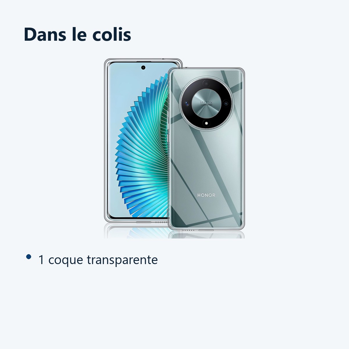 Contenu du colis – Coque Silicone Transparente Pour Honor Magic 6 Lite 5G