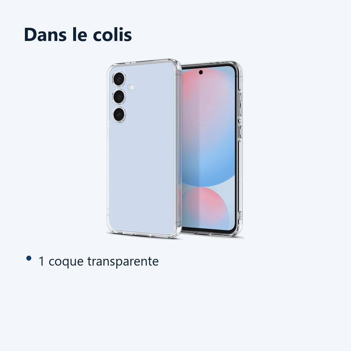 Contenu du colis – Coque Silicone Transparente Pour Samsung Galaxy S24 FE