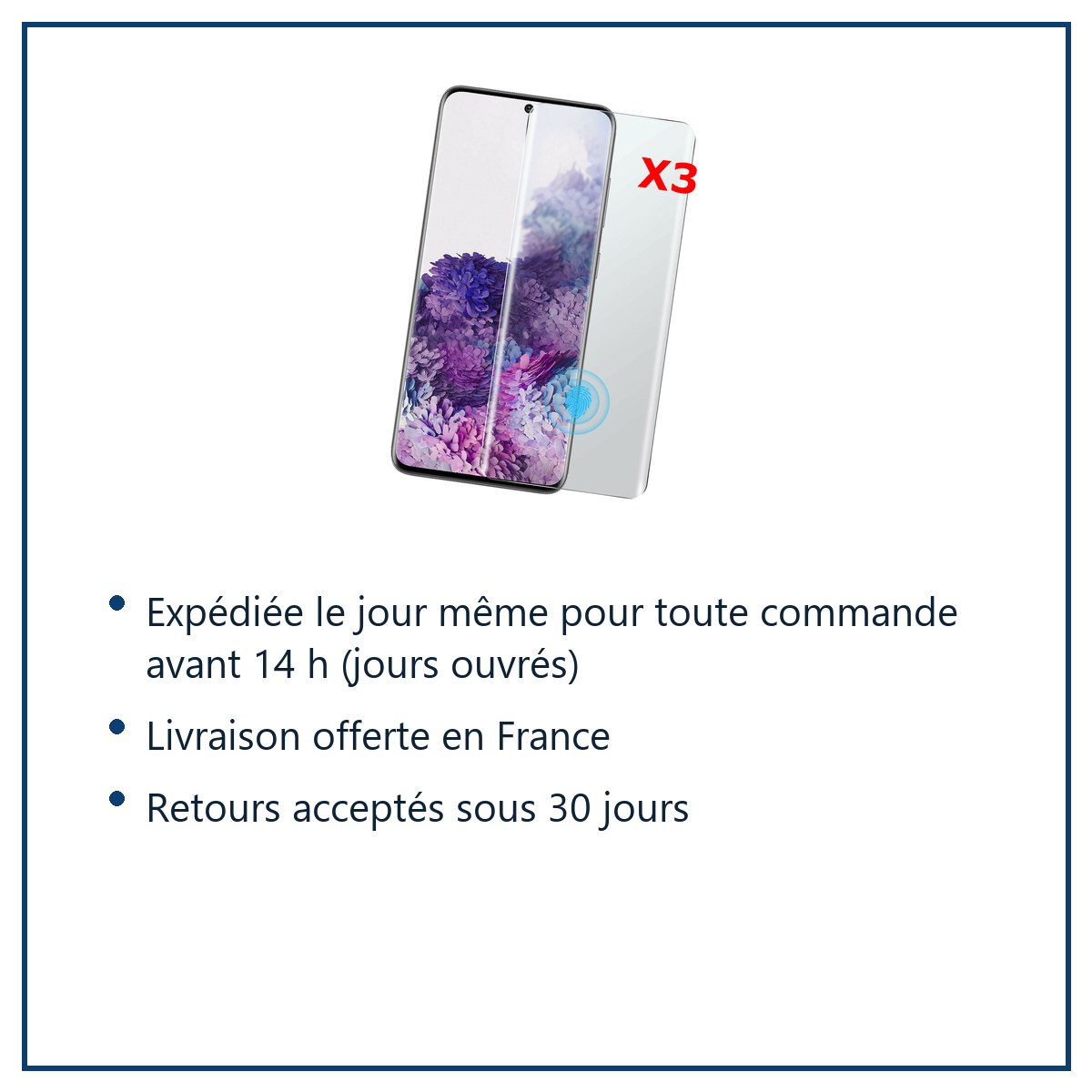 Expédition le jour même, livraison offerte, retours sous 30 jours – Verres Trempe Haute Resistance Pour Samsung S20Plus Pack