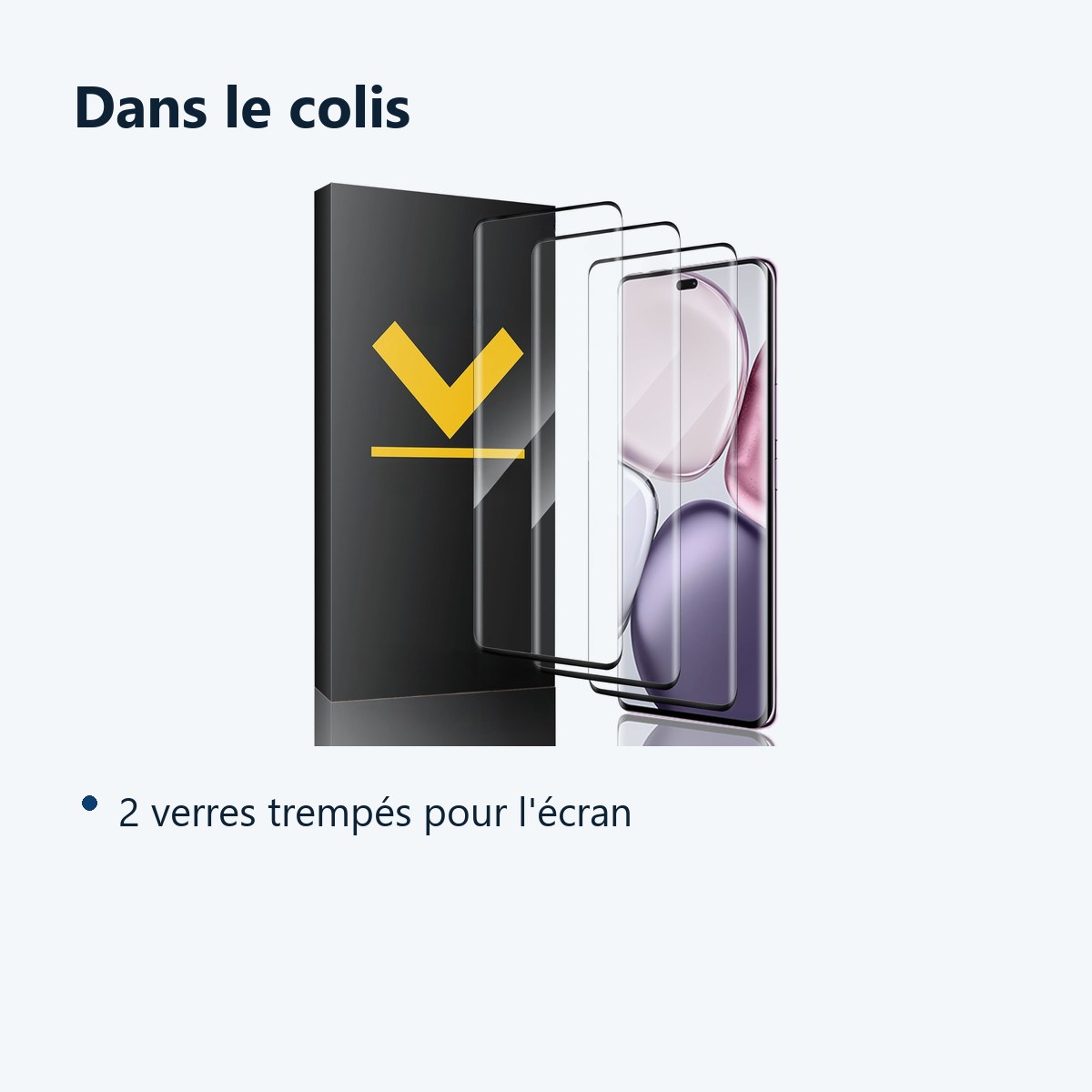 Contenu du colis – Verres Trempes X3 Pour Honor Magic 7 Lite 5G