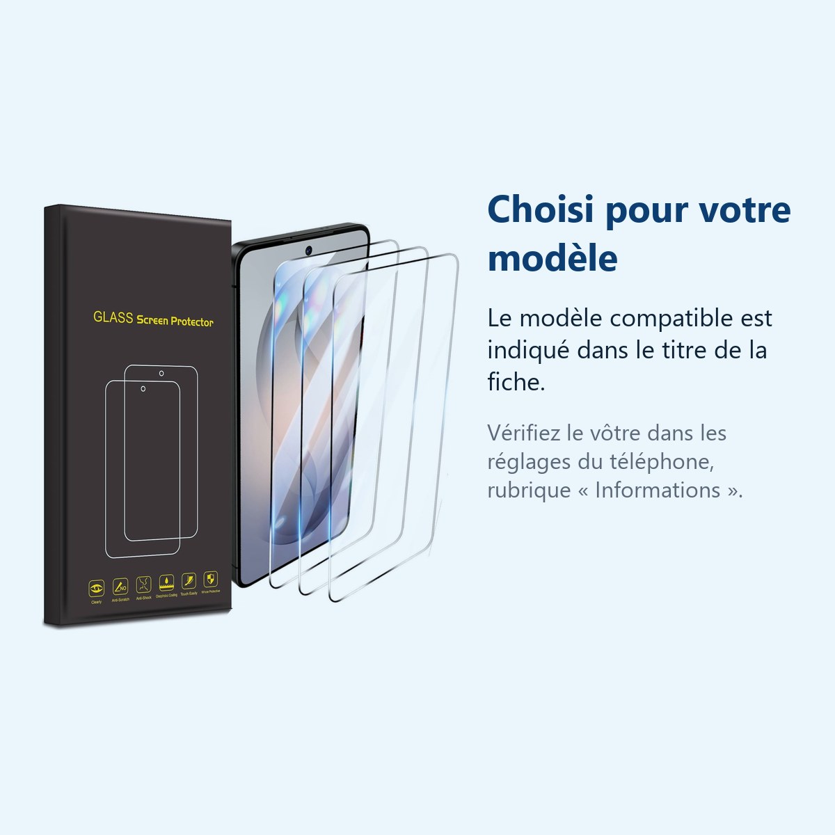 Accessoire ajusté au modèle exact – Verres Trempes X3 Pour Samsung Galaxy S26 Ultra