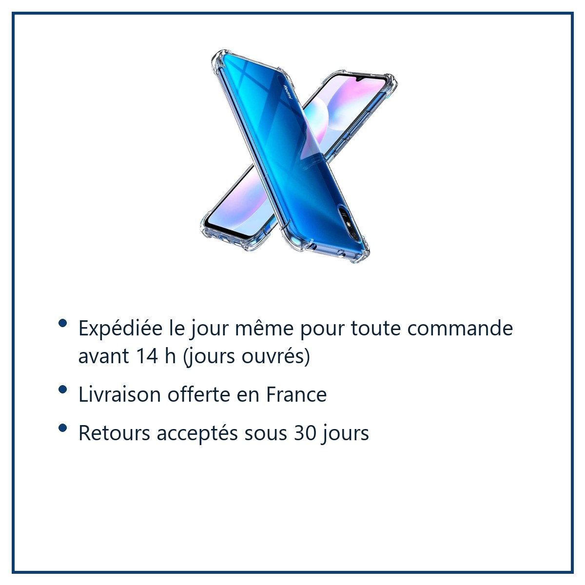 Expédition le jour même, livraison offerte, retours sous 30 jours – Coque Silicone Transparente Angles Renforces Pour Xiaomi