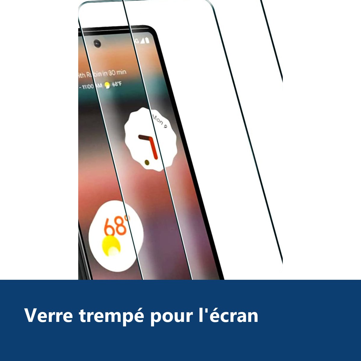 Vue de détail – Verres Trempes X2 Pour Google Pixel 6a