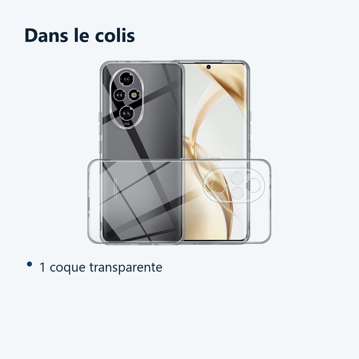 Contenu du colis – Coque Silicone Transparente Pour Honor 200 5G