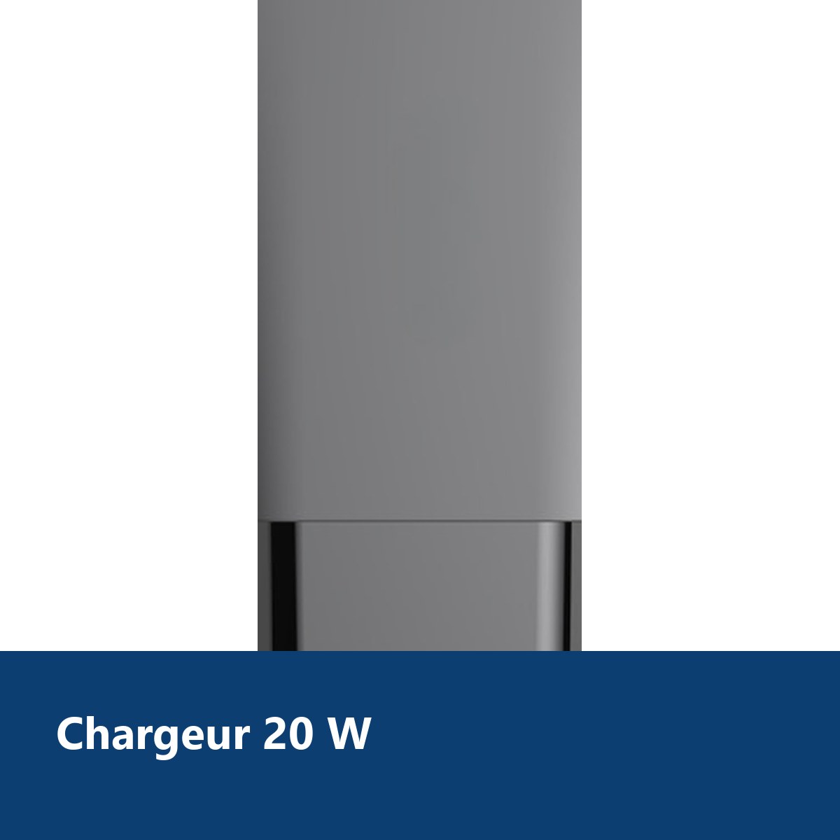 Vue de détail – Chargeur USB-C Noir 20W pour iPhone 13 / 12 / 11 / PRO / MINI / MAX