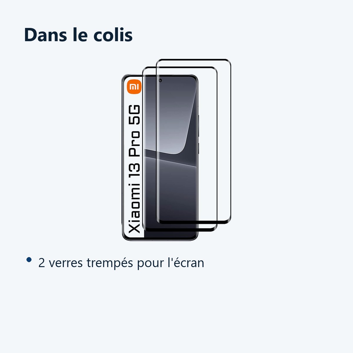Contenu du colis – Verres Trempes X2 Pour Xiaomi 13 Pro