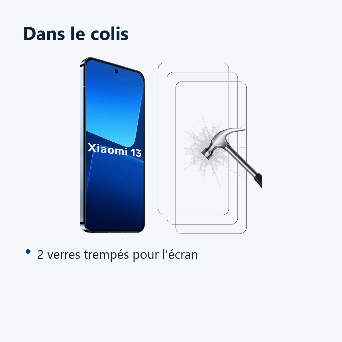 Contenu du colis – Verres Trempes X3 Pour Xiaomi 13