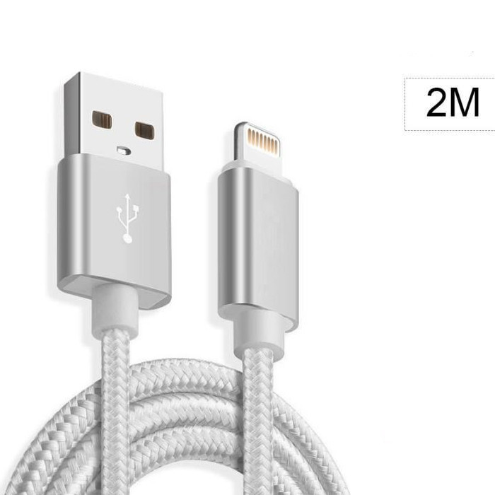 cable-usb-lightning-nylon-silver-2m-pour-iphone-5