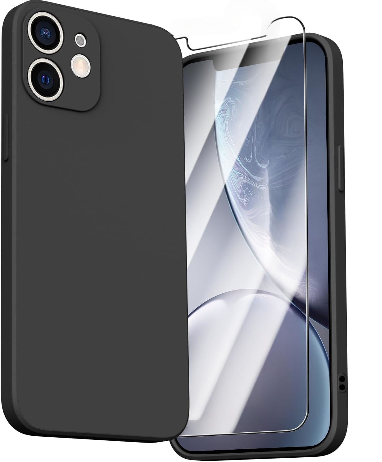 coque-silicone-noir-protection-ecran-iphone-12-little-boutik