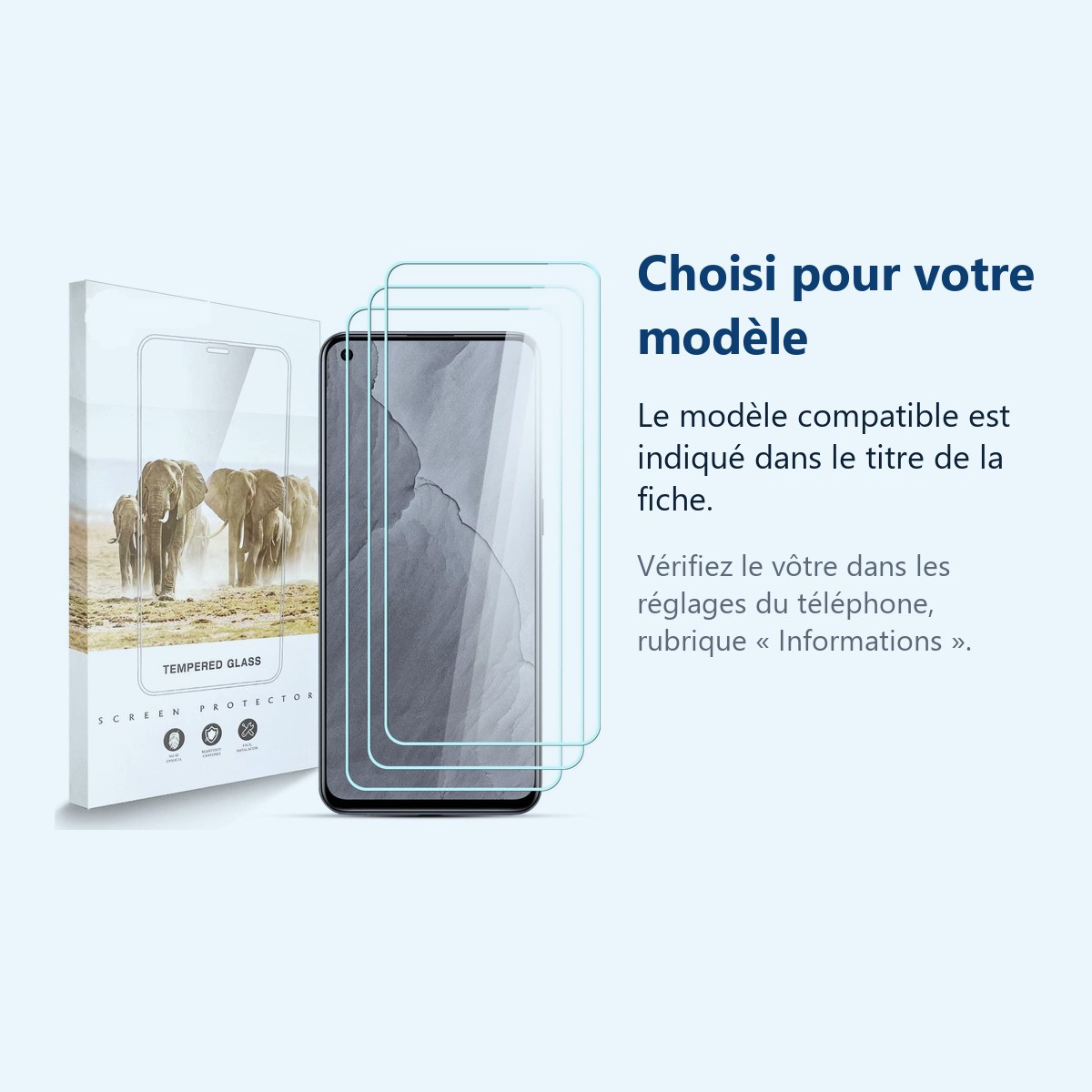 Accessoire ajusté au modèle exact – Verres Trempes X3 Pour Realme GT Master