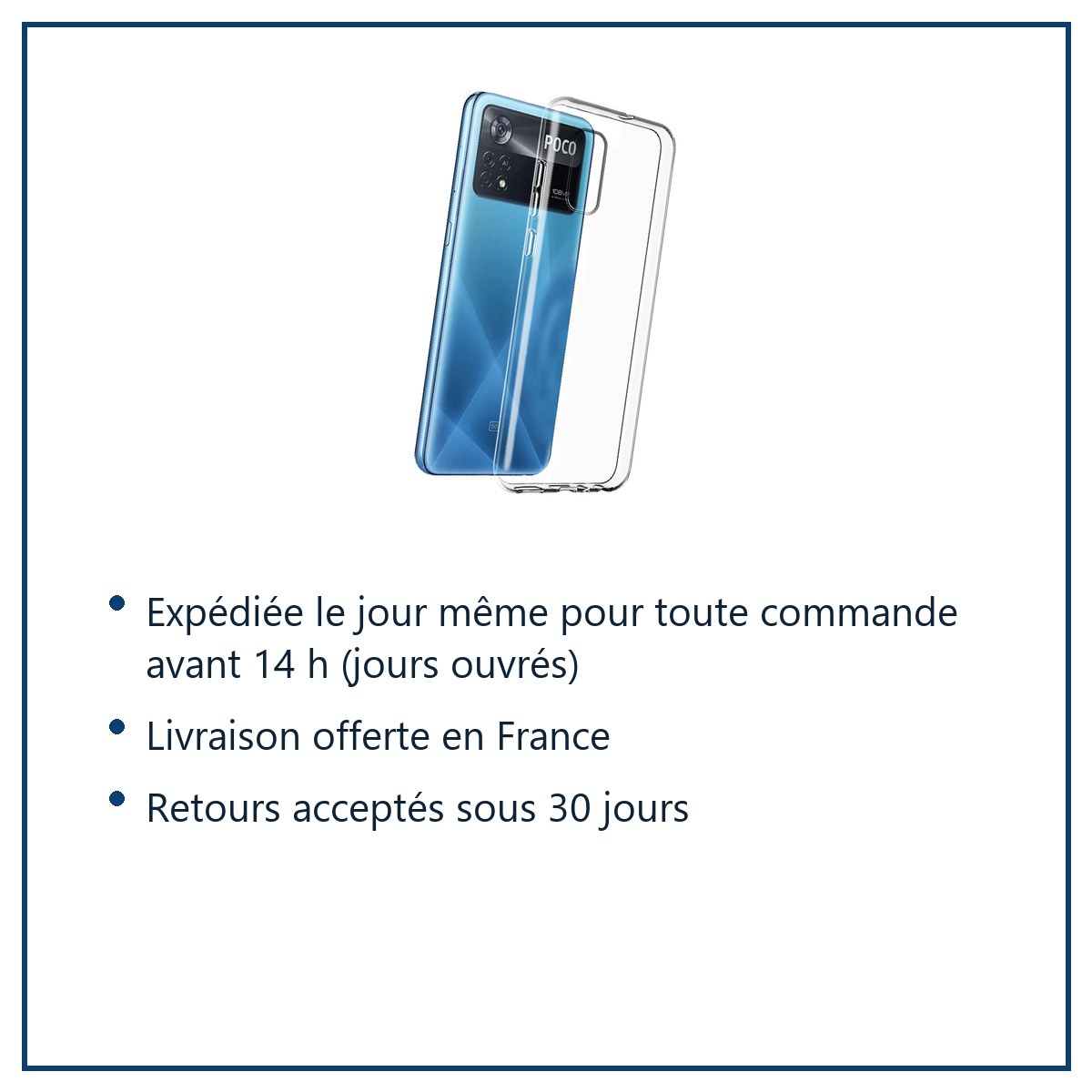 Expédition le jour même, livraison offerte, retours sous 30 jours – Coque Silicone Transparente Pour Poco X4 Pro 5G