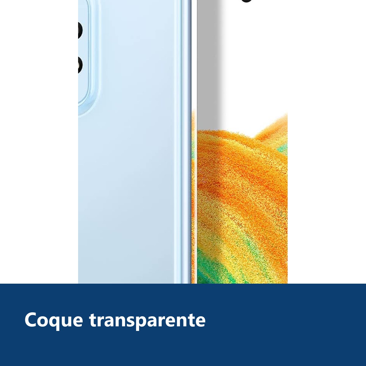 Vue de détail – Coque Silicone Transparente Pour Samsung A33 5G