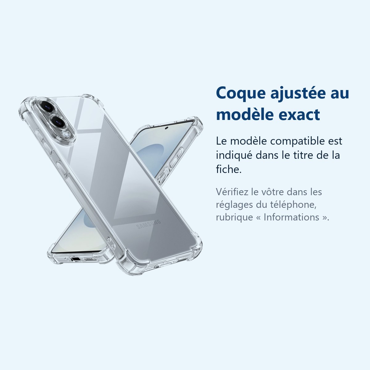 Accessoire ajusté au modèle exact – Coque Pour Samsung Galaxy S25 Edge Silicone Transparente Angles Renforces
