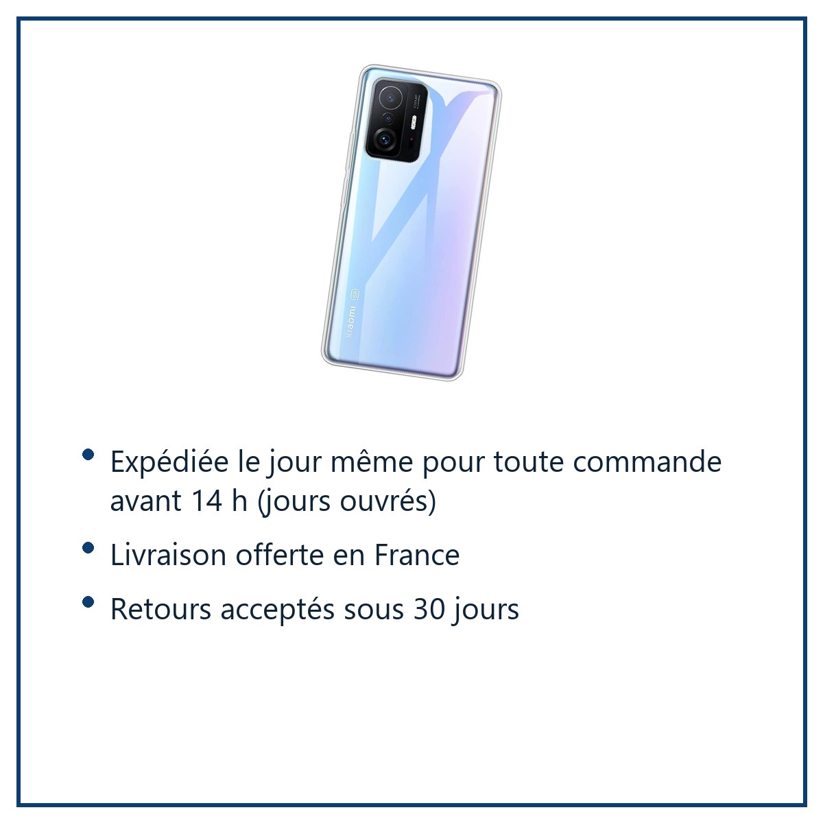 Expédition le jour même, livraison offerte, retours sous 30 jours – Coque Silicone Transparente Pour Xiaomi 11T / 11T Pro