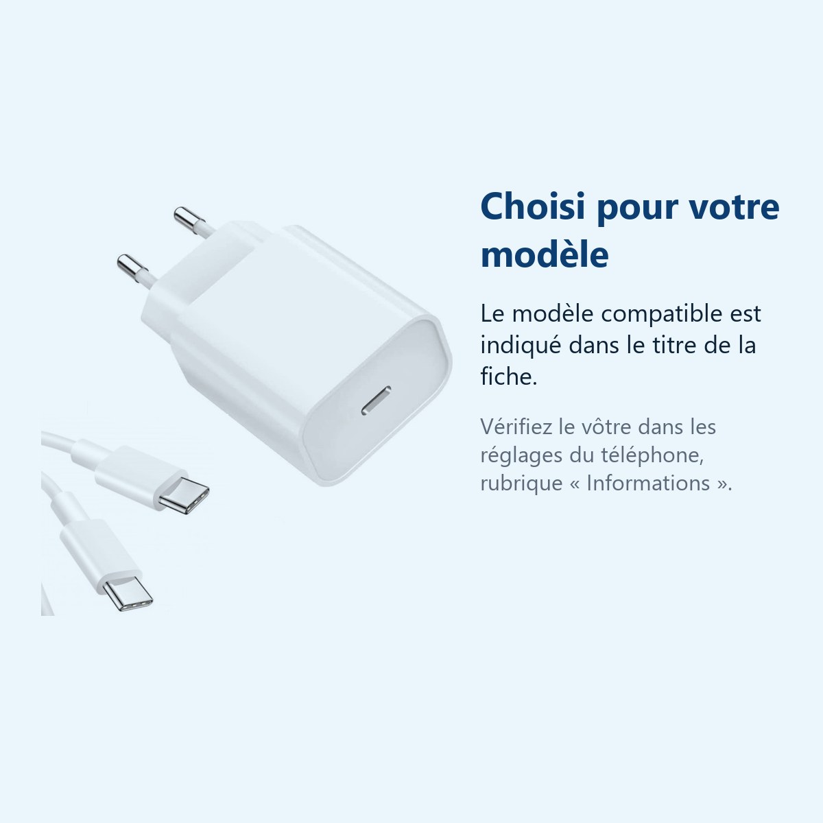 Accessoire ajusté au modèle exact – Chargeur Rapide 18W USB-C + Cable Type-C pour Samsung S21 / S21 PLUS / S21 ULTRA / S22 /