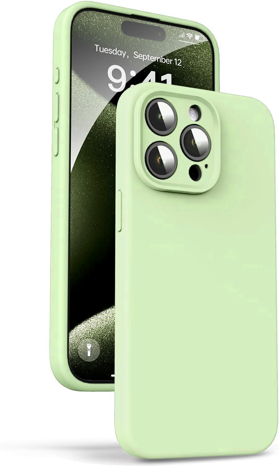 Coque Silicone Pour iPhone 15 Pro Max Couleur Vert Avec Anneau Support + Verre  Trempe Protection Ecran Little Boutik® - Apple/iPhone 15 Pro Max -  little-boutik