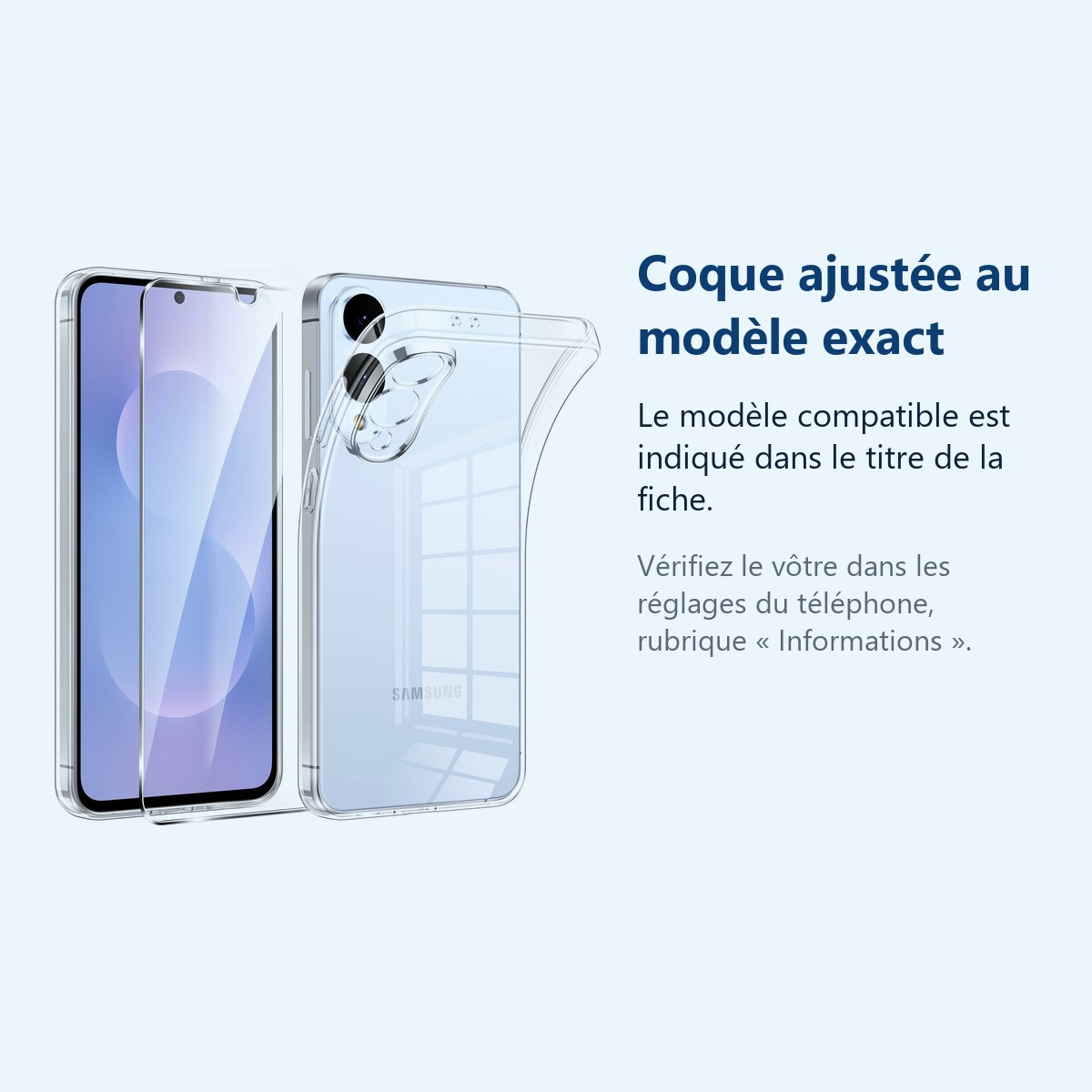 Accessoire ajusté au modèle exact – Coque Silicone Transparente + Verre Trempe Pour Samsung Galaxy S25 Edge