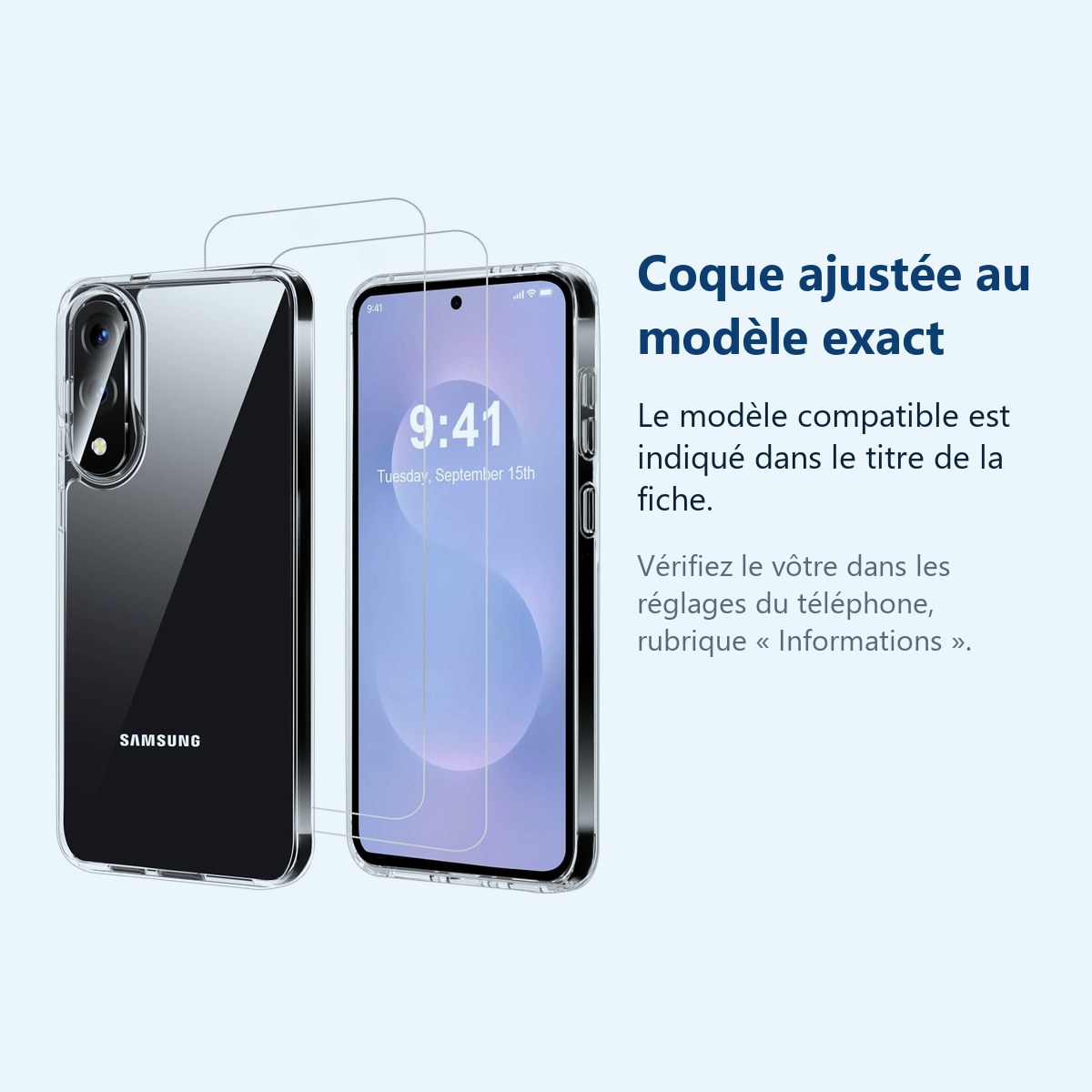 Accessoire ajusté au modèle exact – Coque Silicone Transparente + 2 Verres Trempes Pour Samsung Galaxy S25 Edge