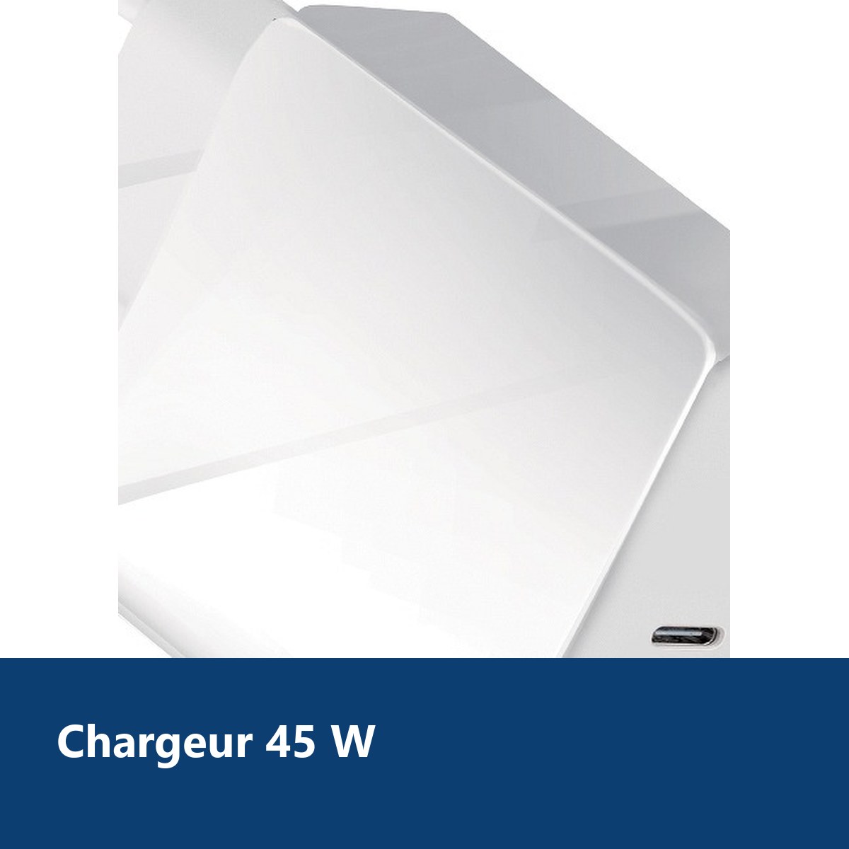 Vue de détail – Chargeur Rapide 45W USB-C pour Samsung A42 / A52 / A72 / S21 / S21 Plus / S21 Ultra / S20 / S20 PLUS / S20 U