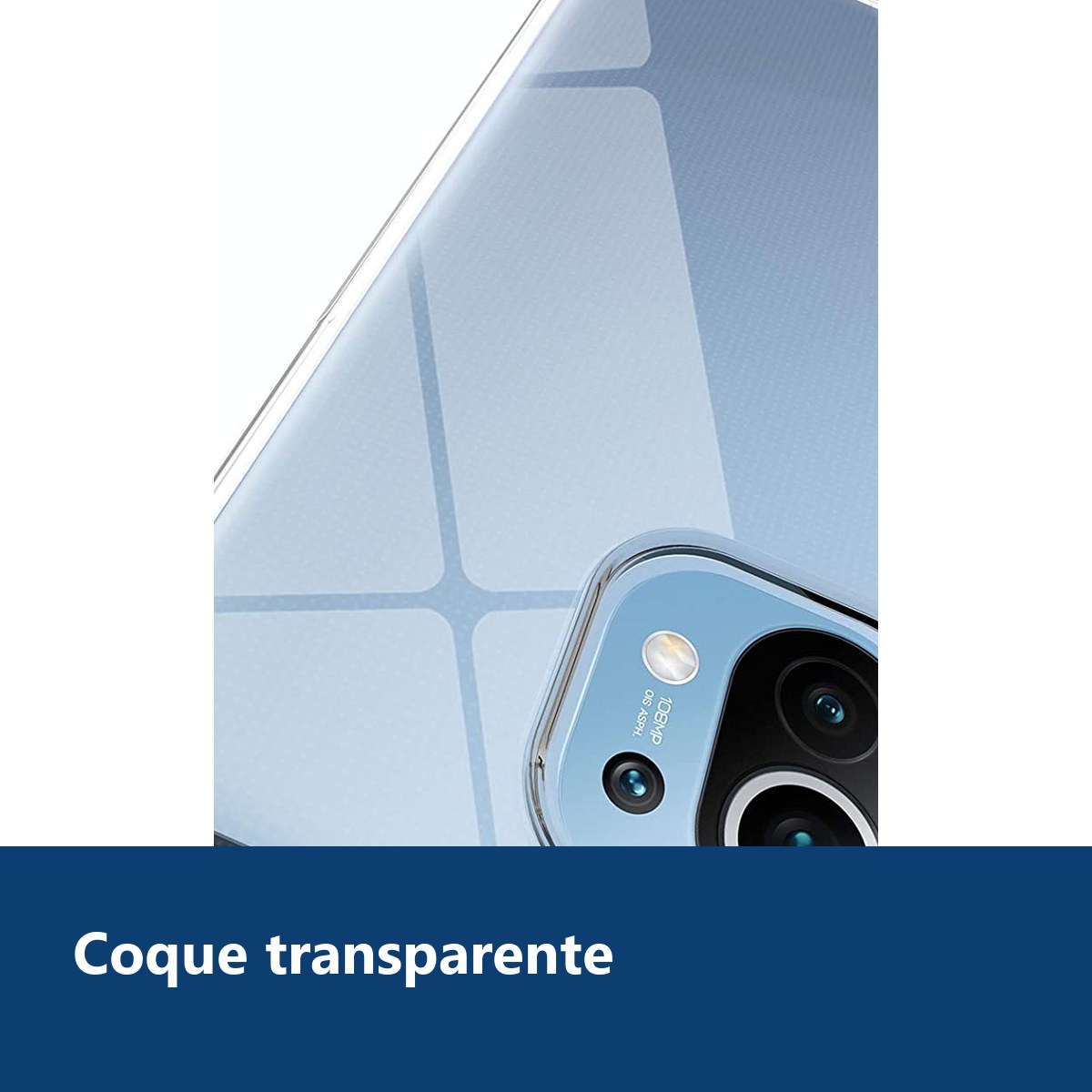 Vue de détail – Coque Silicone Transparente Quatre Coins Renforces Pour Xiaomi Mi 11 Lite 5G NE