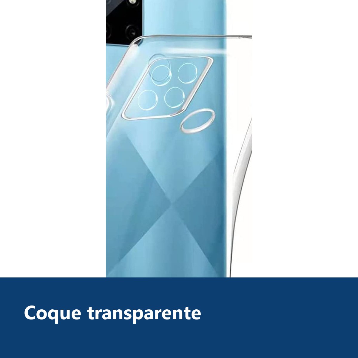 Vue de détail – Coque Silicone Transparente Pour Realme C25y / C21y