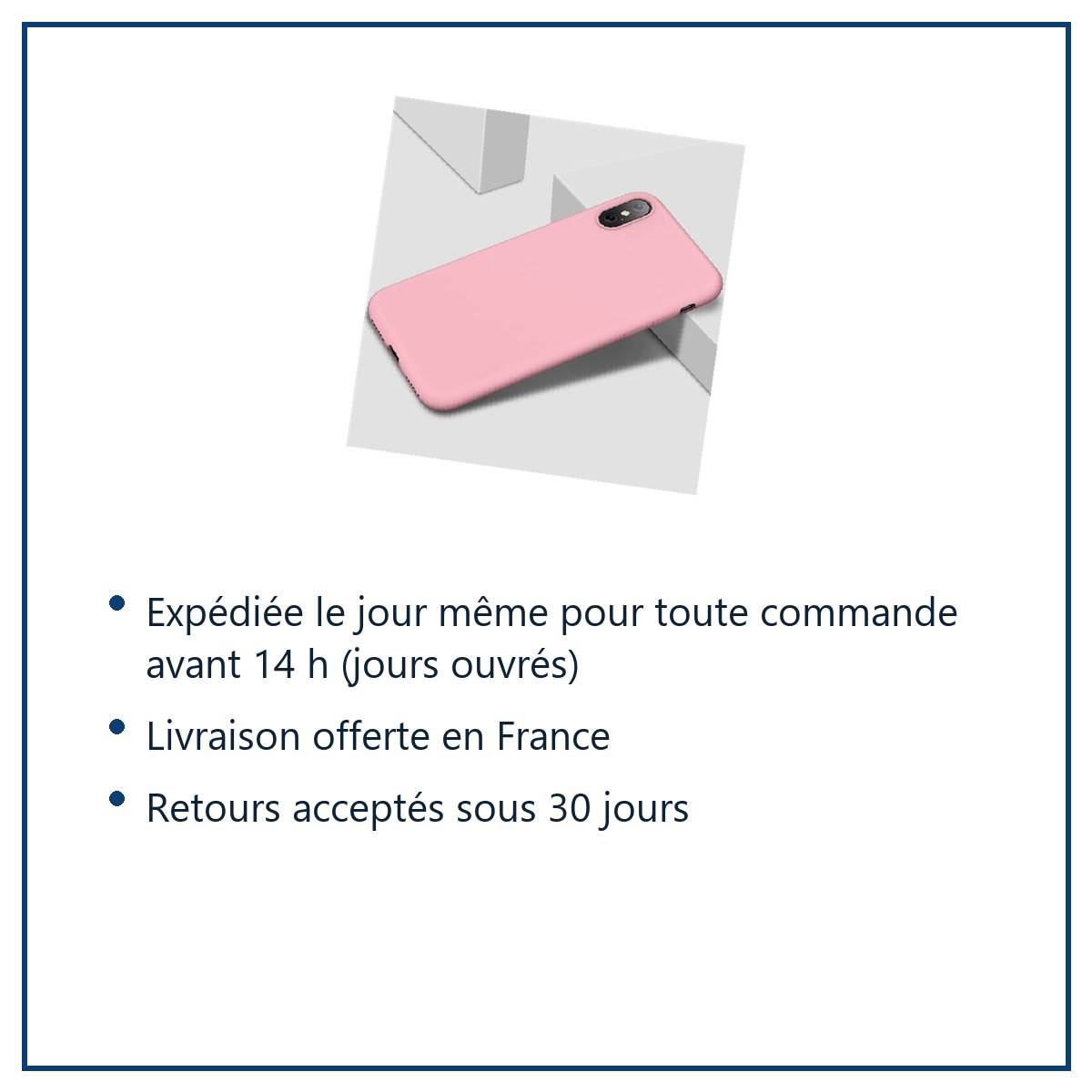 Expédition le jour même, livraison offerte, retours sous 30 jours – Coque Silicone Pour iPhone X / Xs Couleur Rose Haute Prot