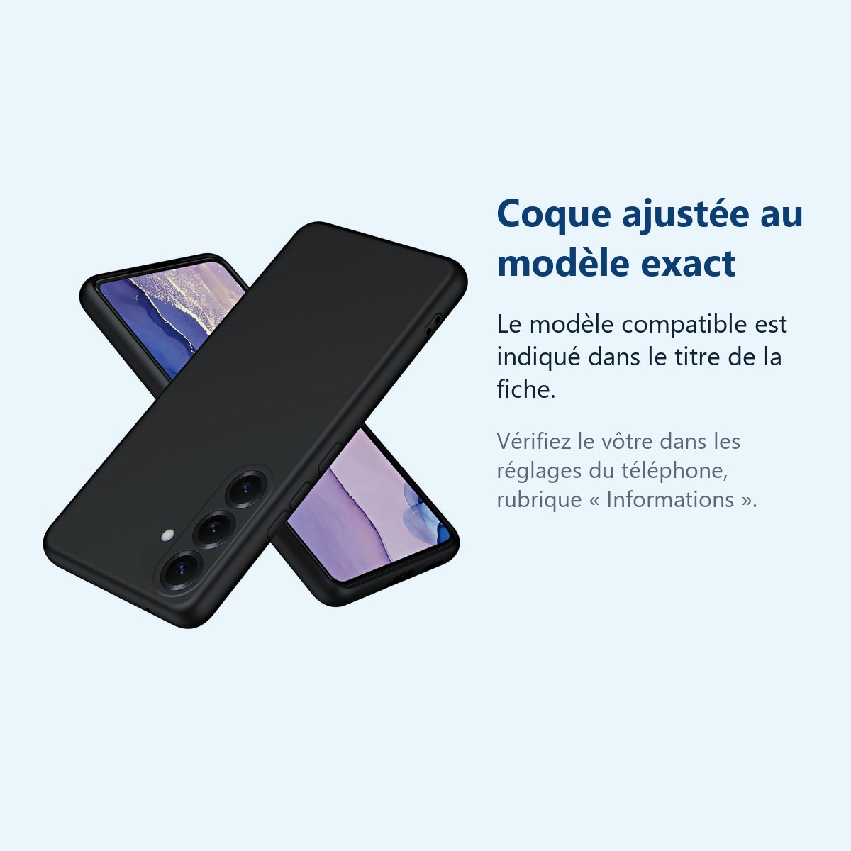 Accessoire ajusté au modèle exact – Coque Pour Samsung Galaxy S26 Plus Silicone Noir